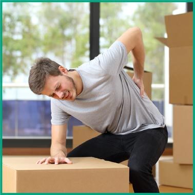 腰痛があり、椎間板に問題があると告げられ、ショックを受けている